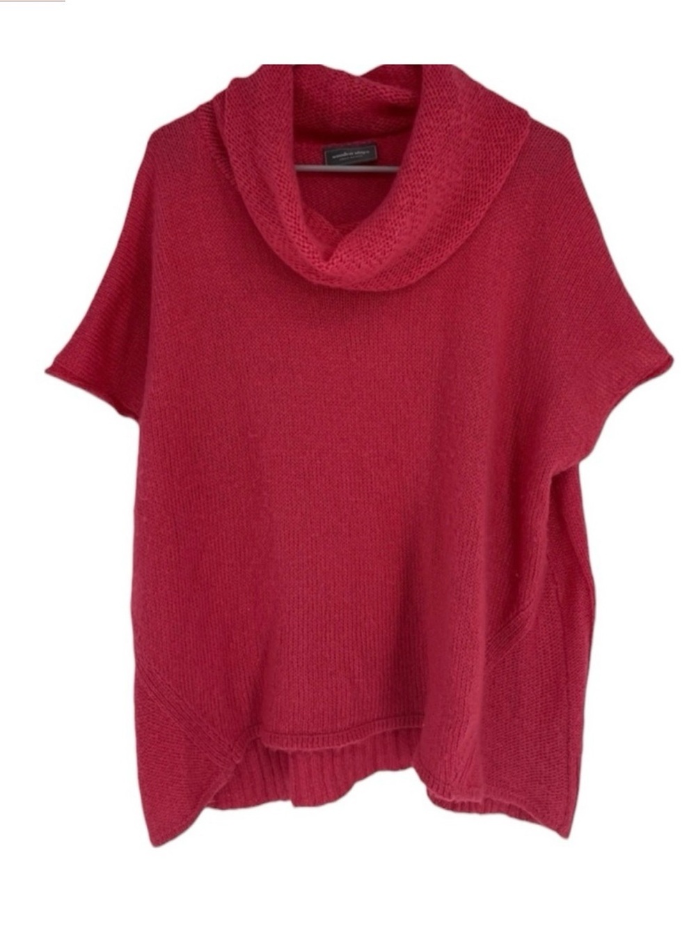 ANTHROPOLOGIE WOODEN SHIPS Cowl Neck Mohair Blend Sweater in Fuchsia Size M/L - Picture 3 of 7